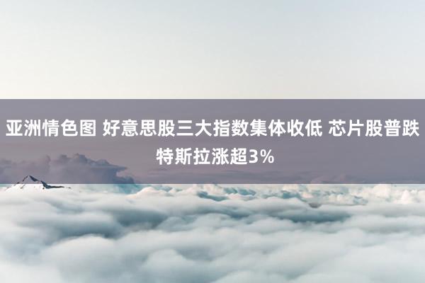 亚洲情色图 好意思股三大指数集体收低 芯片股普跌 特斯拉涨超3%